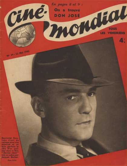 CINE-MONDIAL magazine side cover Issue 39 22 May 1942