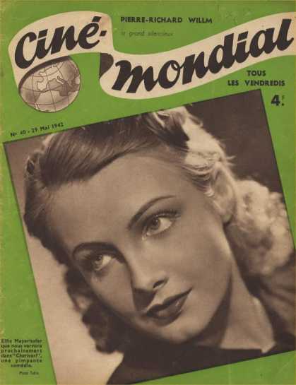 CINE-MONDIAL magazine side cover Issue 40 29 May 1942