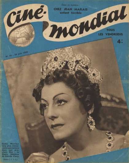 CINE-MONDIAL magazine side cover Issue 44 26 June 1942