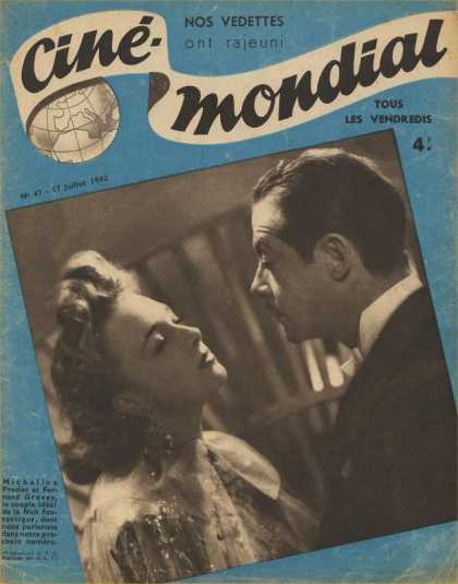 CINE-MONDIAL magazine side cover Issue 47 17 July 1942