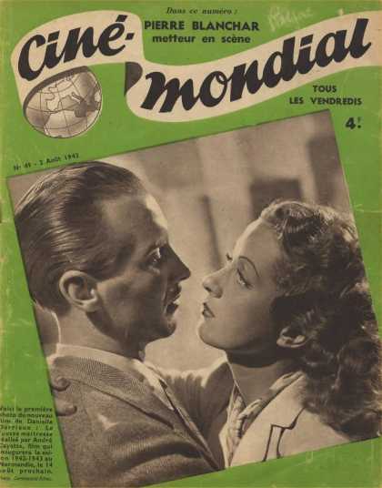 CINE-MONDIAL magazine side cover Issue 49 2 August 1942