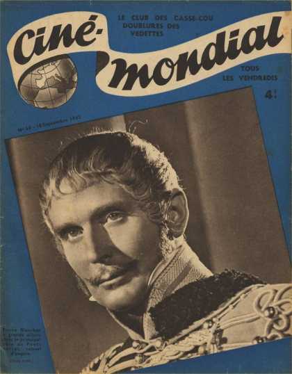 CINE-MONDIAL magazine side cover Issue 56 18 September 1942