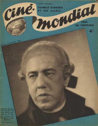 CINE-MONDIAL magazine side cover Issue 59 9 October 1942