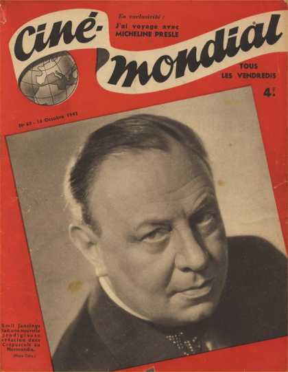 CINE-MONDIAL magazine side cover Issue 60 16 October 1942