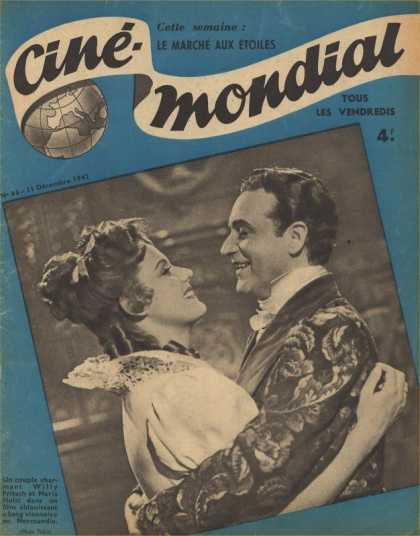 CINE-MONDIAL magazine side cover Issue 68 11 December 1942