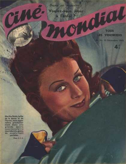 CINE-MONDIAL magazine side cover Issue 70 25 December 1942