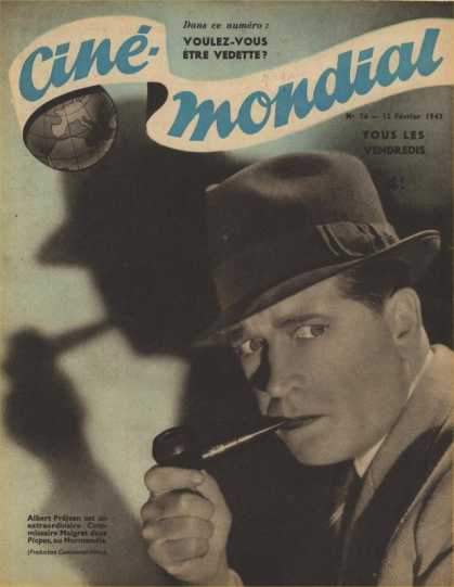 CINE-MONDIAL magazine side cover Issue 76 12 February 1943