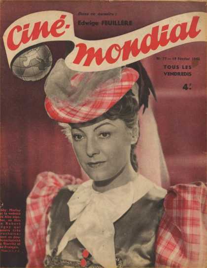 CINE-MONDIAL magazine side cover Issue 77 19 February 1943