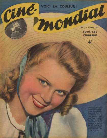 CINE-MONDIAL magazine side cover Issue 79 5 March 1943