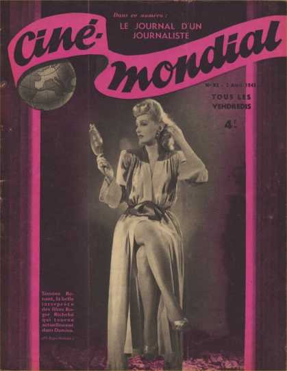 CINE-MONDIAL magazine side cover Issue 83 2 April 1943