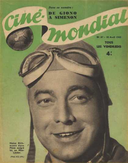 CINE-MONDIAL magazine side cover Issue 87 30 April 1943