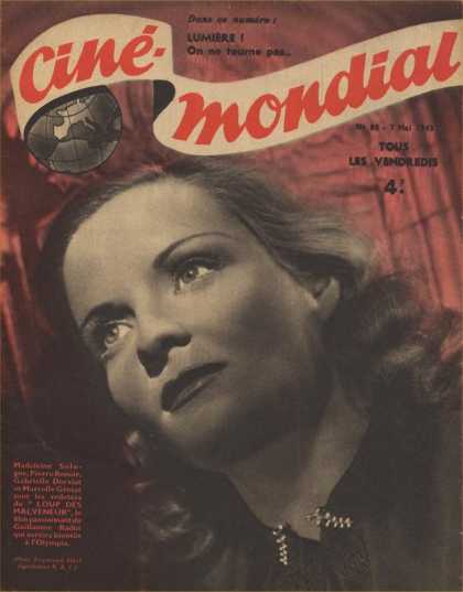 CINE-MONDIAL magazine side cover Issue 88 7 May 1943