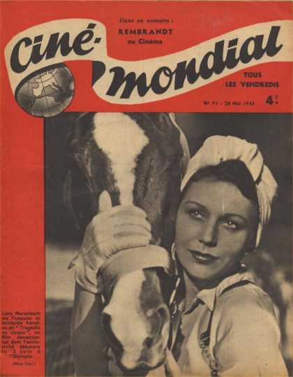 CINE-MONDIAL magazine side cover Issue 91 28 May 1943