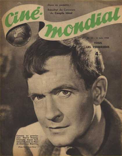 CINE-MONDIAL magazine side cover Issue 93 11 June 1943