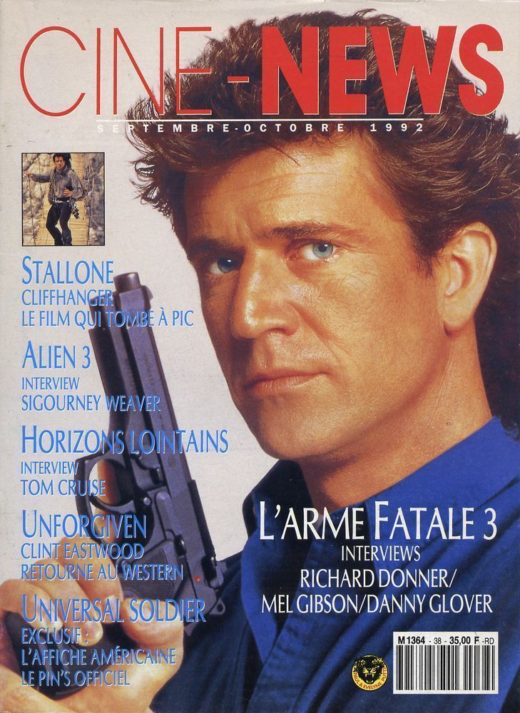 CINE-NEWS magazine side cover Issue 38 September/October 1992