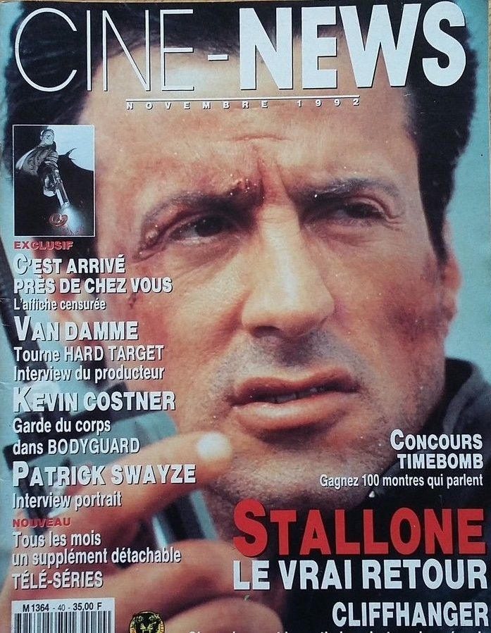 CINE-NEWS magazine side cover Issue 40 November 1992