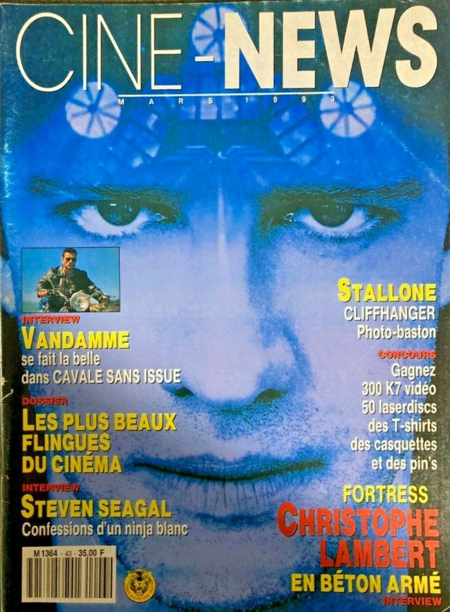 CINE-NEWS magazine side cover Issue 43 March 1993