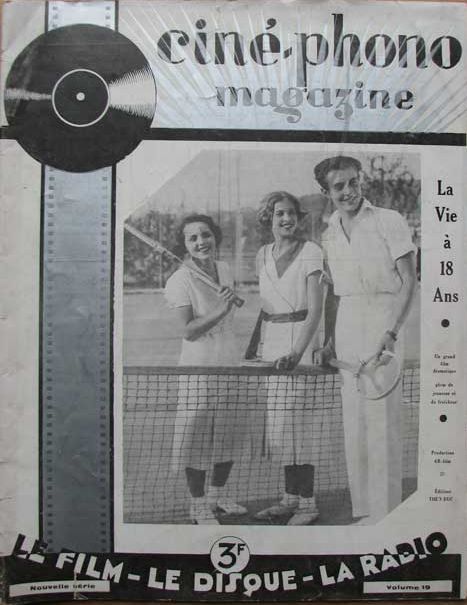 CINE-PHONO magazine side cover Issue 19 March/April 1933