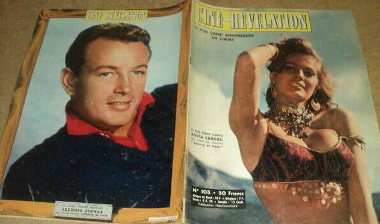 CINE-REVELATION magazine side cover Issue 103 22 March 1956
