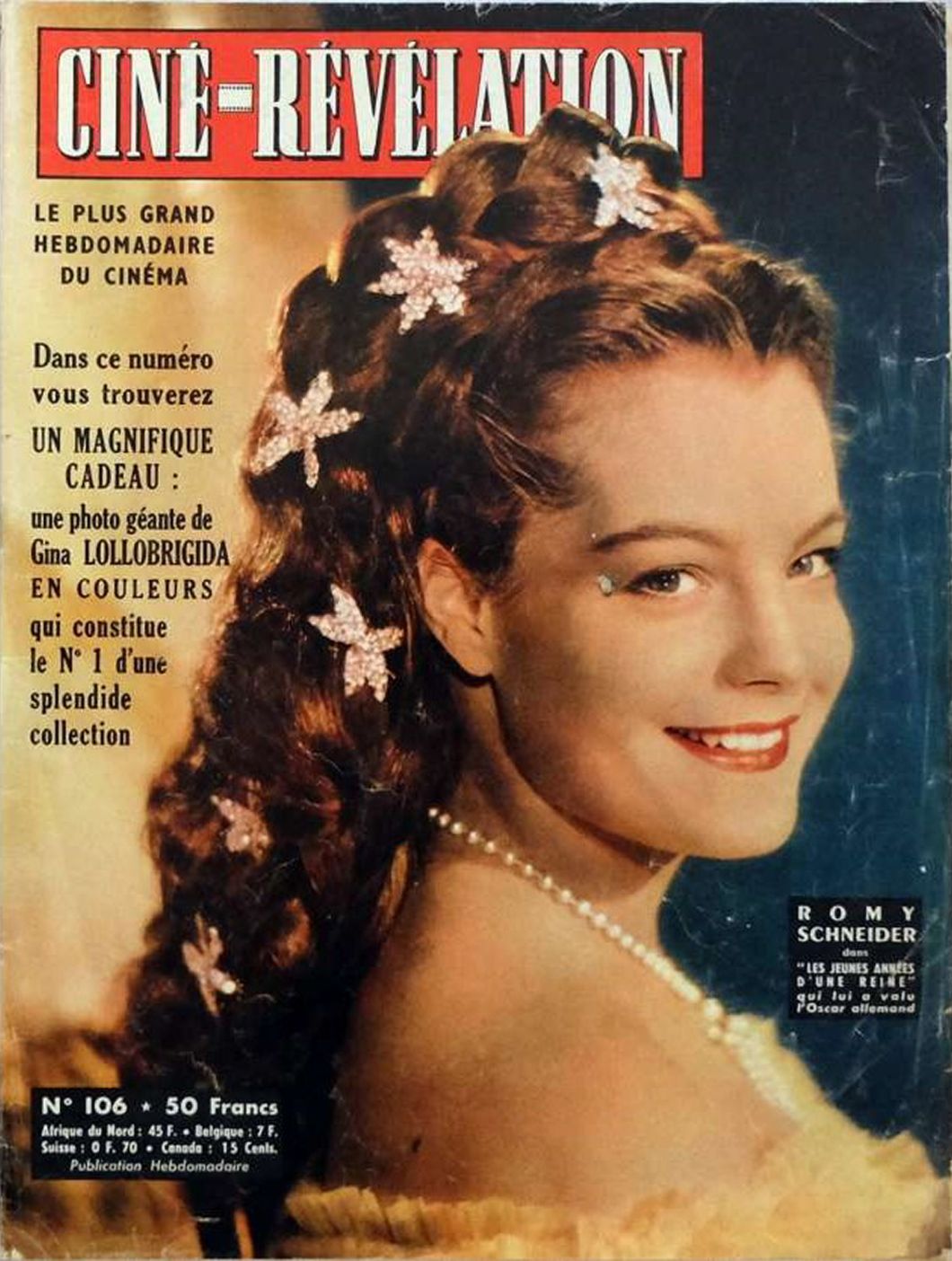 CINE-REVELATION magazine side cover Issue 106 12 April 1956