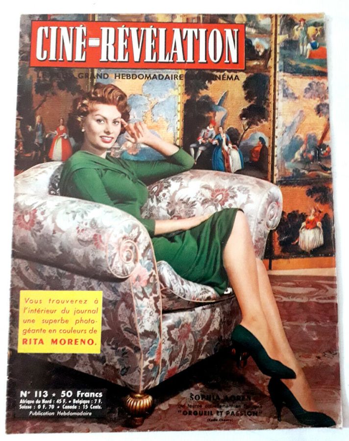 CINE-REVELATION magazine side cover Issue 113 31 May 1956