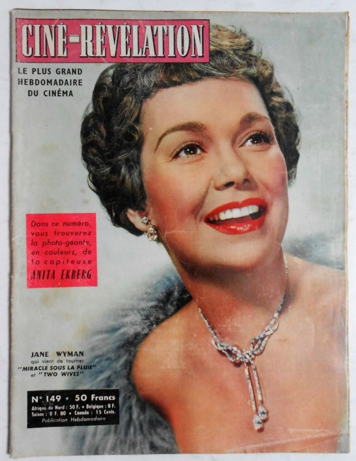 CINE-REVELATION magazine side cover Issue 149 7 February 1957