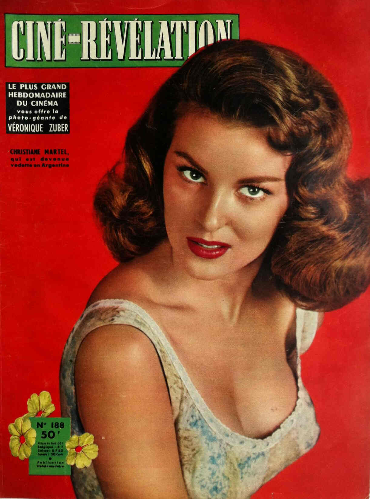 CINE-REVELATION magazine side cover Issue 188 7 November 1957