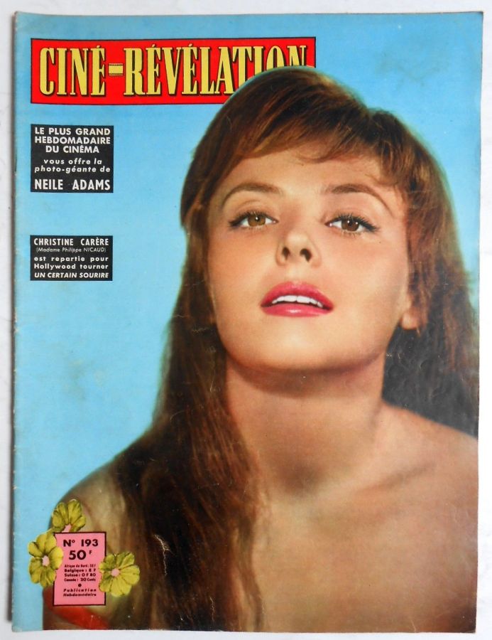 CINE-REVELATION magazine side cover Issue 193 12 December 1957