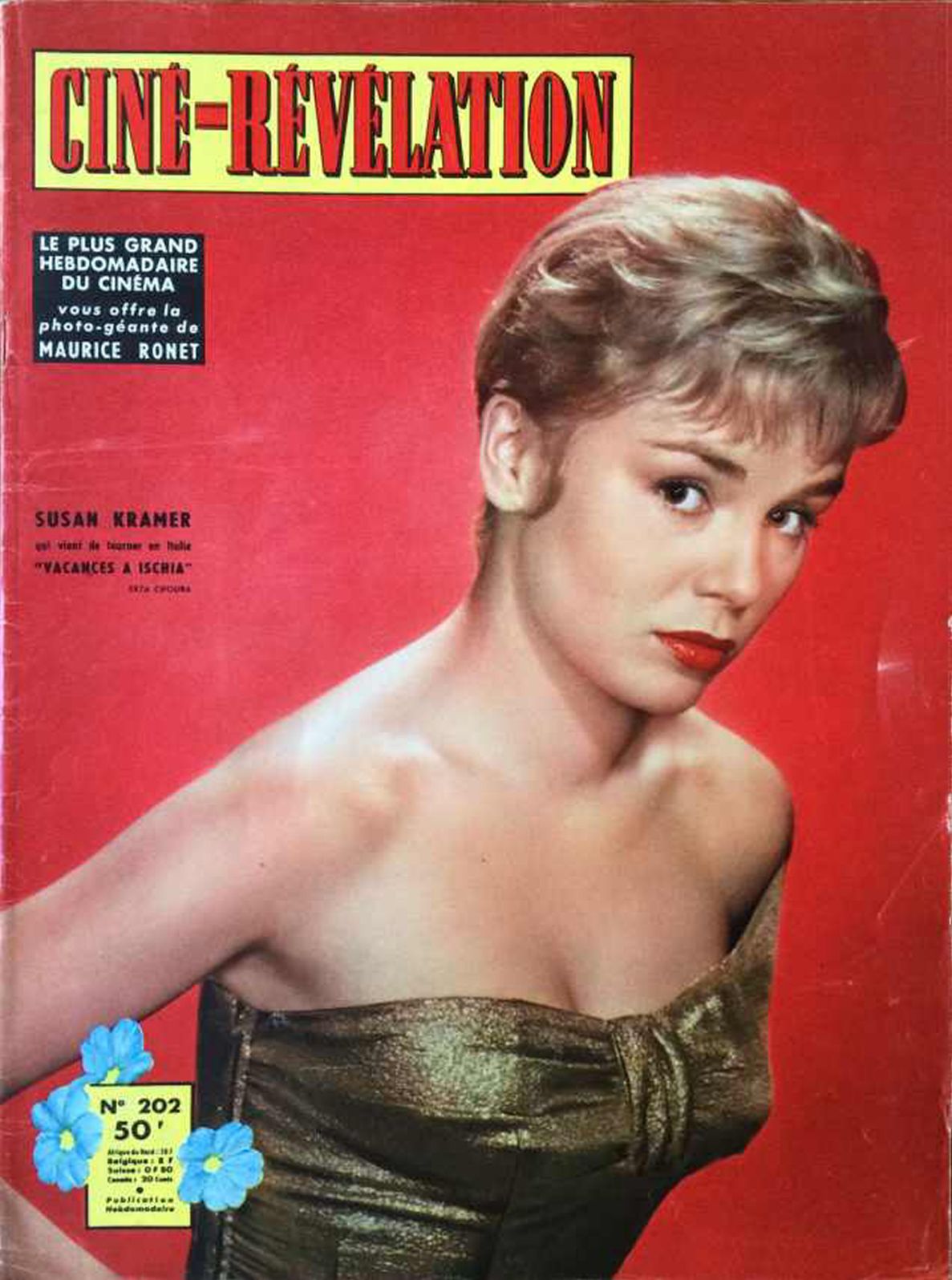 CINE-REVELATION magazine side cover Issue 202 13 February 1958