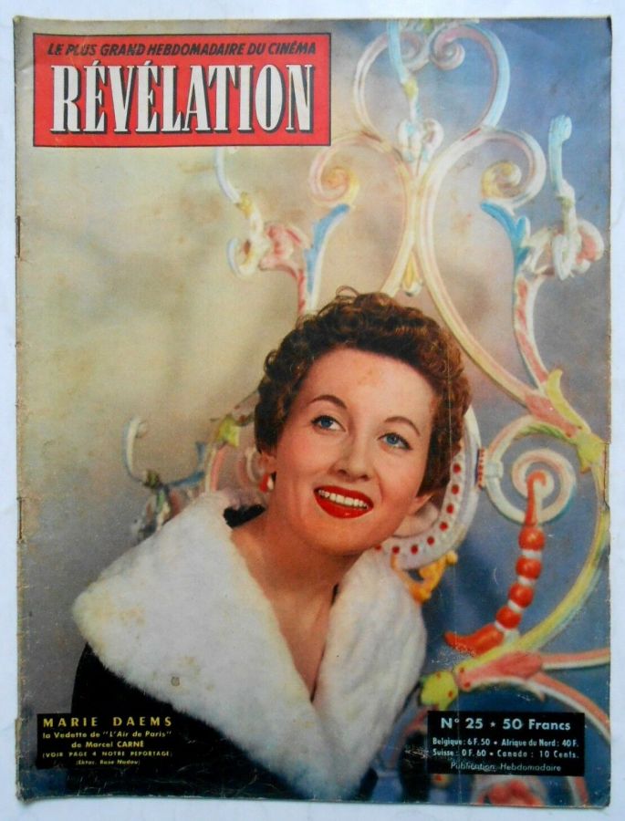 CINE-REVELATION magazine side cover Issue 25 23 September 1954