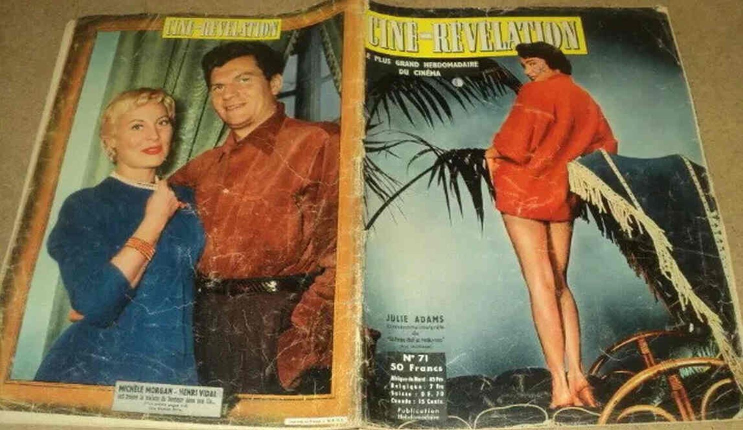 CINE-REVELATION magazine side cover Issue 71 11 August 1955