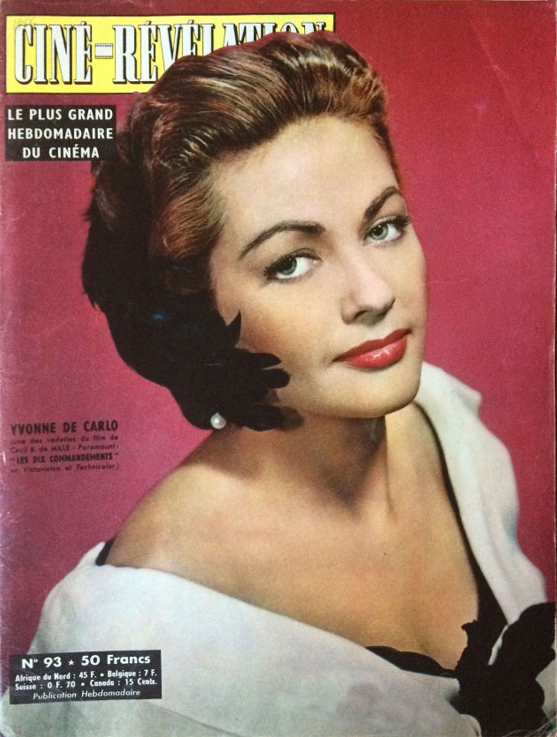 CINE-REVELATION magazine side cover Issue 93 12 January 1956