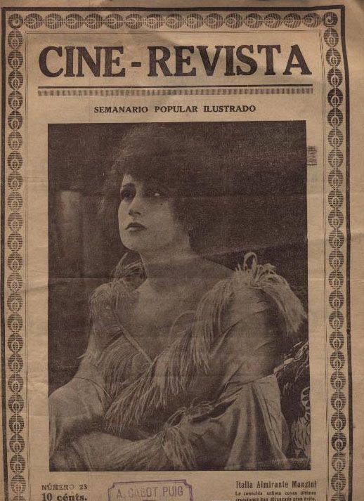 CINE-REVISTA magazine side cover Issue 23 18 February 1922