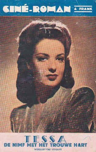 CINE-ROMAN (In Dutch) magazine side cover  1946