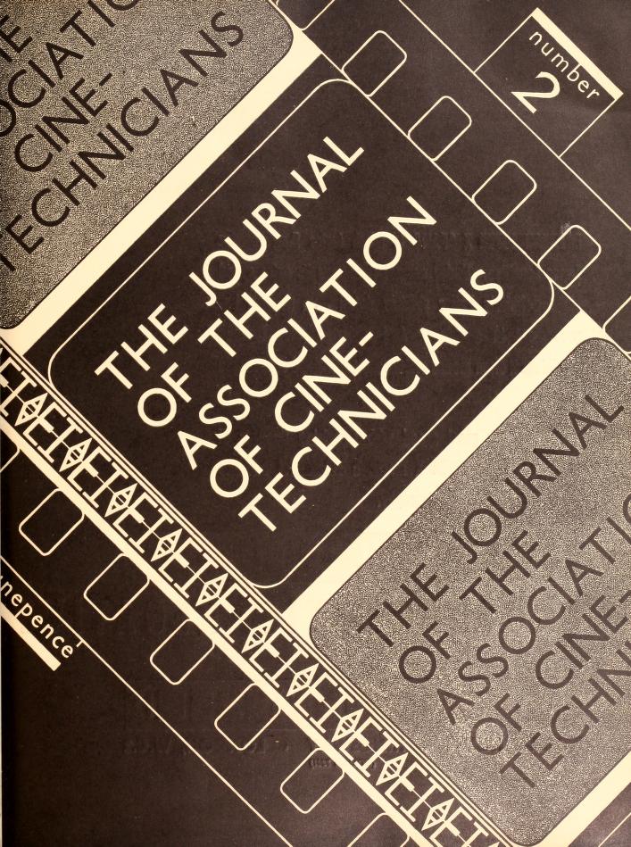 CINE TECHNICIAN magazine side cover Issue 2 August 1935