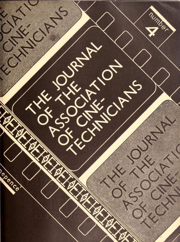 CINE TECHNICIAN magazine side cover Issue 4 February 1936