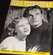 CINE TECHNICIAN magazine side cover Issue 85 July-August 1950