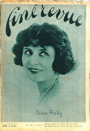 CINE REVUE (20s Be) magazine side cover  1926