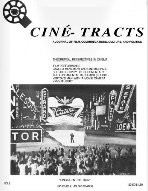 CINE-TRACTS magazine side cover Issue 2 Summer 1977