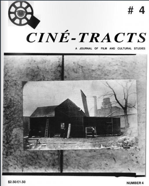 CINE-TRACTS magazine side cover Issue 4 Spring-Summer 1978