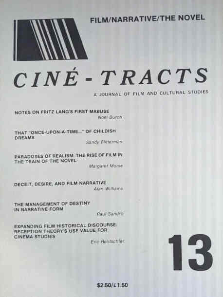 CINE-TRACTS magazine side cover Issue 13  1981