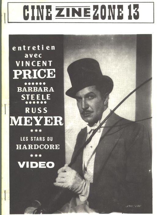 CINE-ZINE-ZONE magazine side cover Issue 13 February 1982