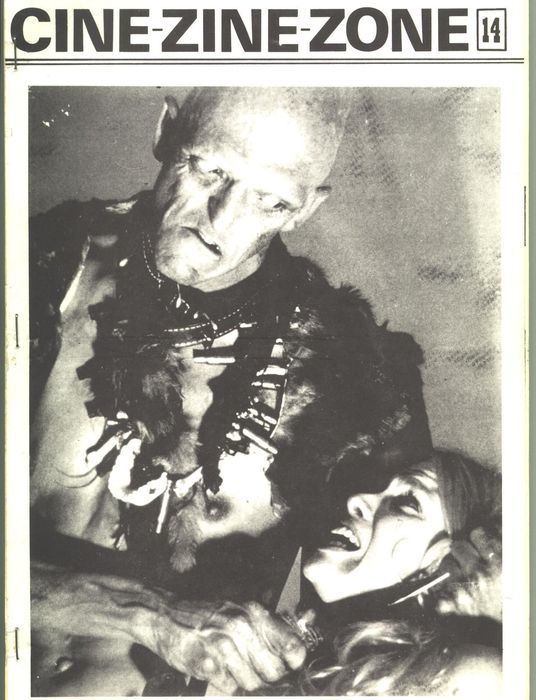 CINE-ZINE-ZONE magazine side cover Issue 14 March 1982