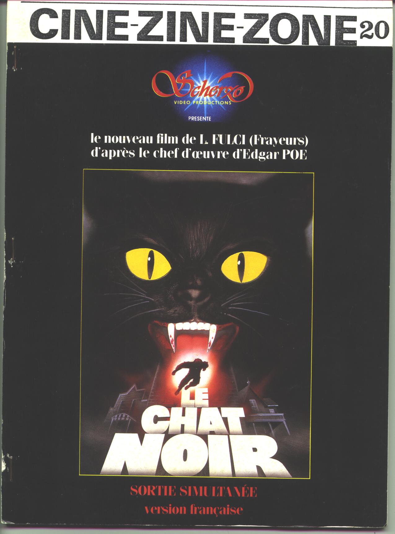 CINE-ZINE-ZONE magazine side cover Issue 20 January 1983