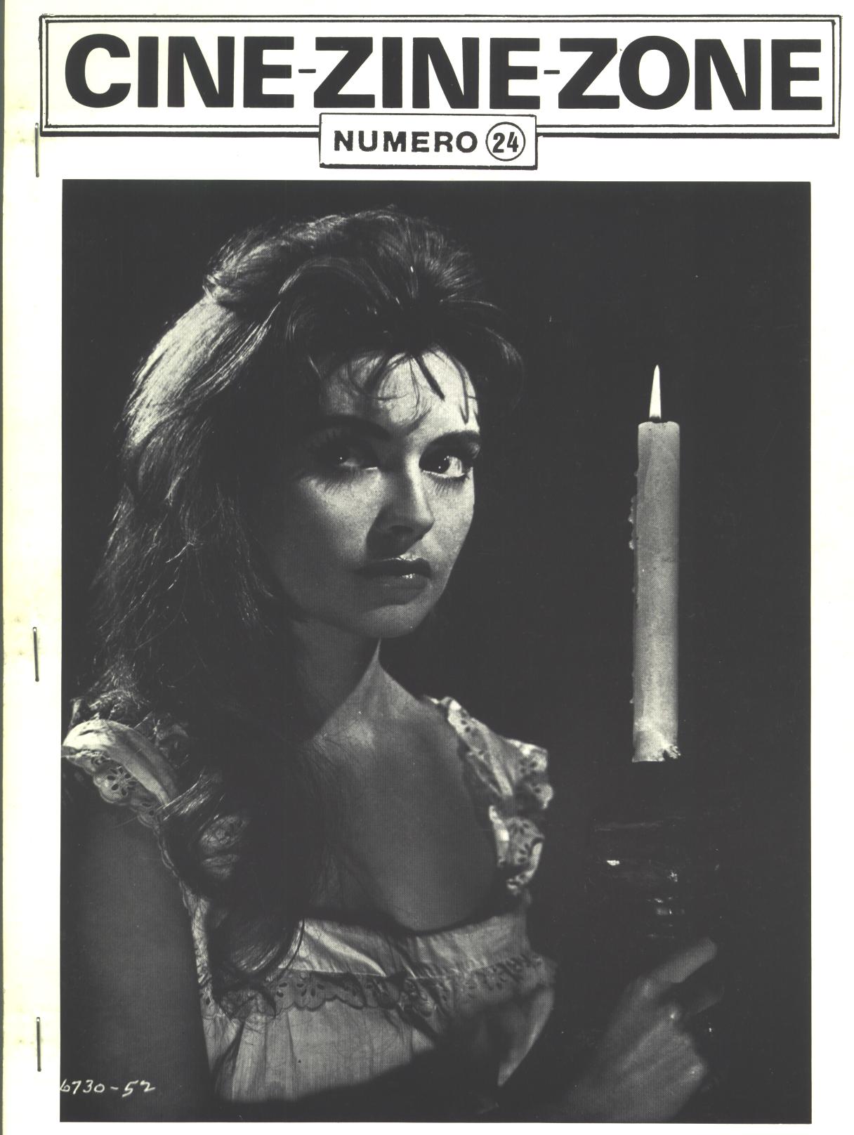 CINE-ZINE-ZONE magazine side cover Issue 24 September 1984