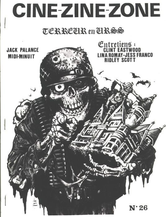 CINE-ZINE-ZONE magazine side cover Issue 26 August 1985