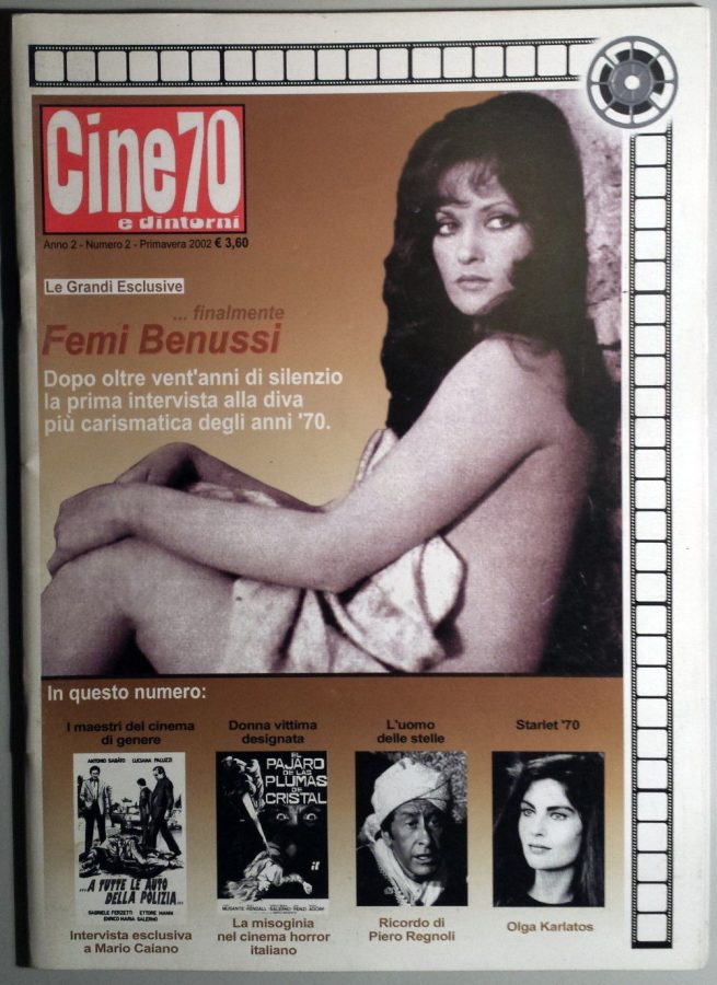 CINE70 magazine side cover Issue 2 Spring 2002