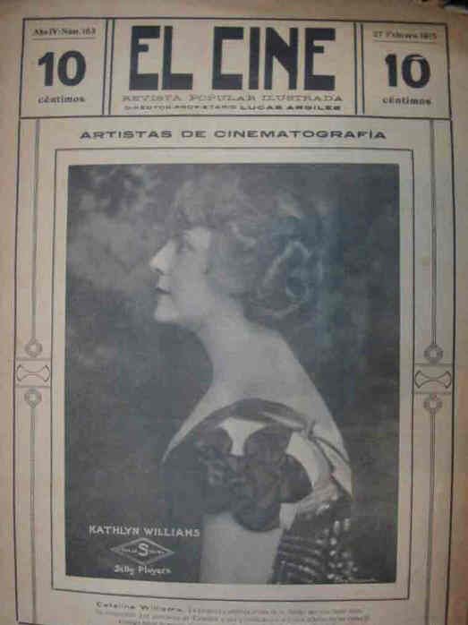CINE | EL magazine side cover Issue 163 27 February 1915
