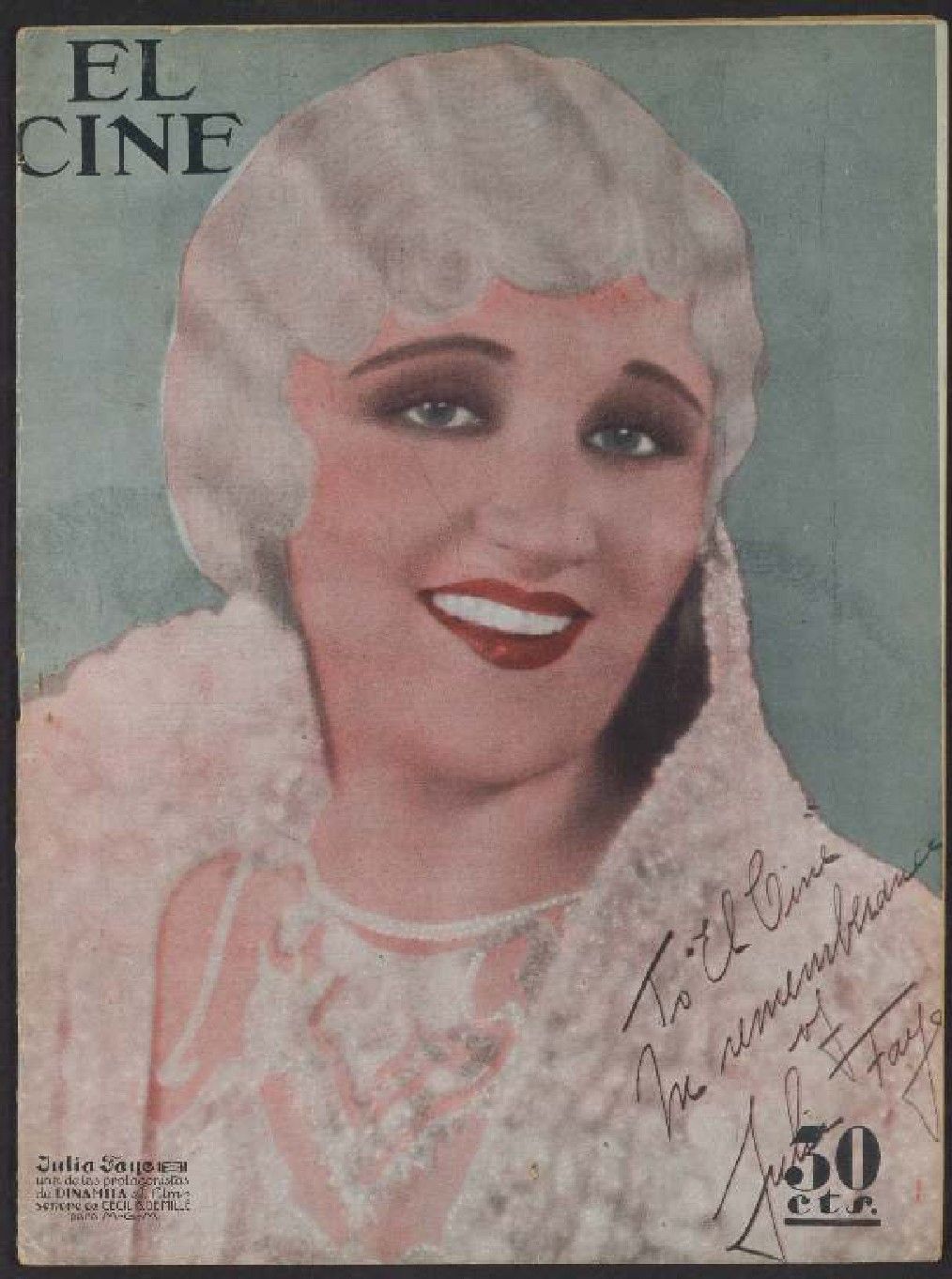 CINE | EL magazine side cover Issue 17 24 April 1930
