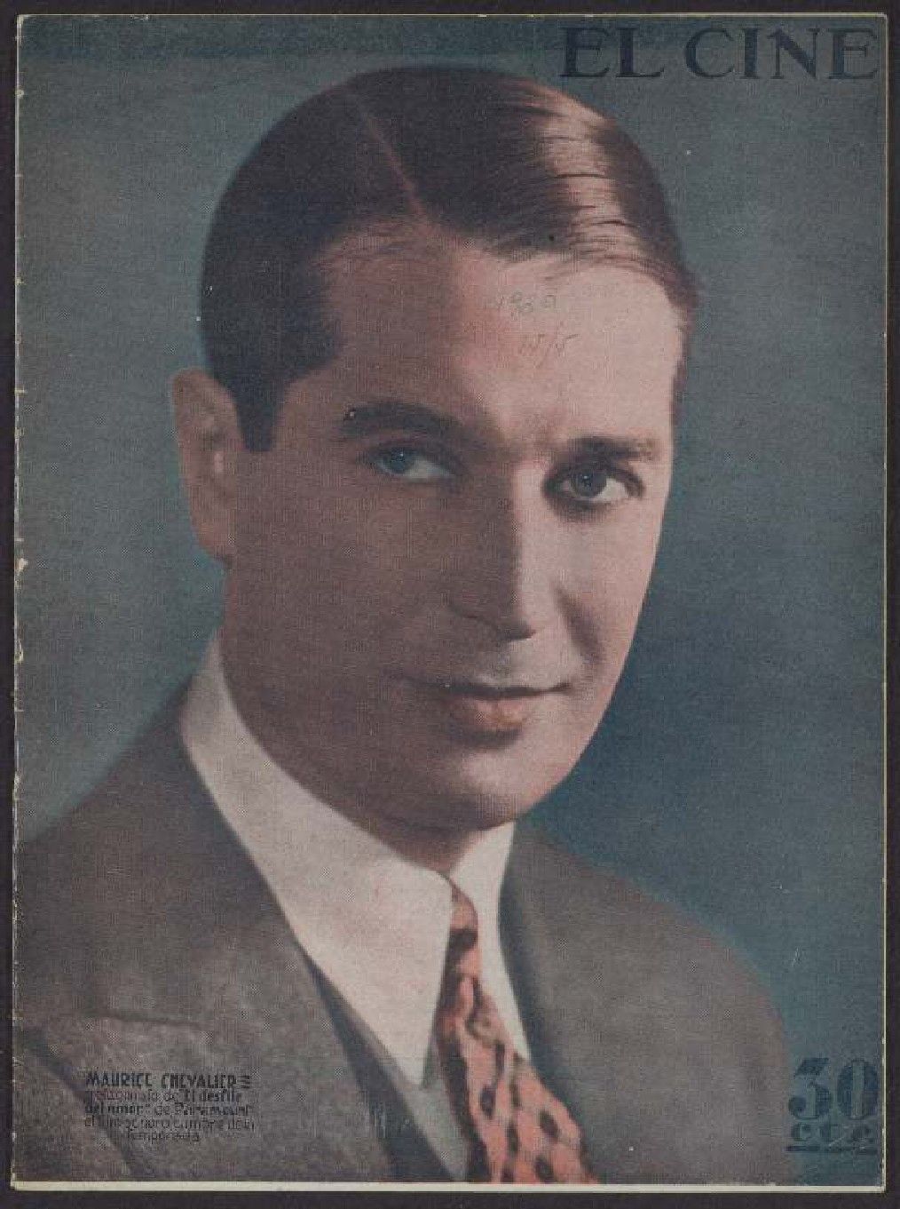 CINE | EL magazine side cover Issue 20 15 May 1930